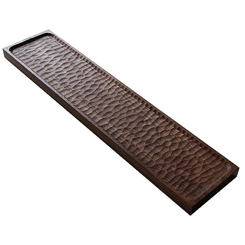 MXMZSRTH Tabletts Aus Holz Massivholz-Gebäck-Essteller, rechteckiges Tablett, Trockenbrüh-Teetablett, Holztablett, Trockenobstteller von MXMZSRTH