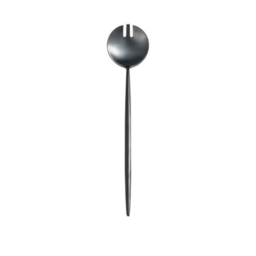 Salatlöffel- und Gabel-Set Edelstahl-Salatgabeln, Löffel, Hotel-Buffet, Obstsalatlöffel, Gabel(Colour 2) von MXMZSRTH