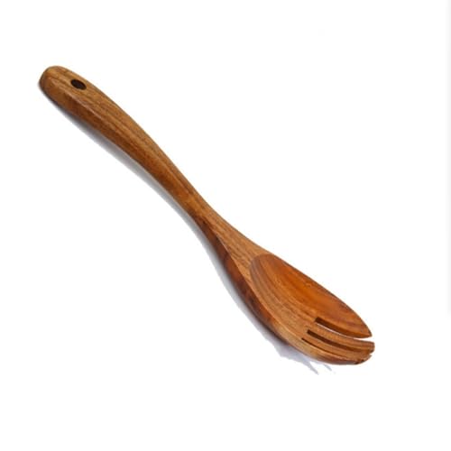 Salatlöffel- und Gabel-Set Haushalt Holz Salat Kochen Rührgabel Holzbesteck Salatlöffel- und Gabel-Set Haushalt Holz Salat Kochen Rührgabel Holzbesteck von MXMZSRTH