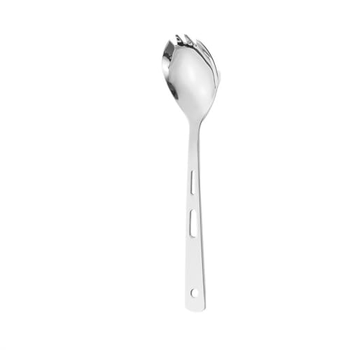 Salatlöffel- und Gabel-Set Mehrzweck-Salatgabel, Löffel, Obstsalatlöffel aus Edelstahl, 10 Stück(Colour 2) von MXMZSRTH