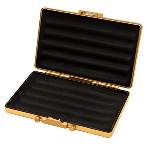 Zigarrenetui Zigarrenetui Leichte und dünne Zigarren-Humidor-Box Tragbare Reise-Zigarren-Aufbewahrungsbox for bis zu 5 Zigarren von MXMZSRTH