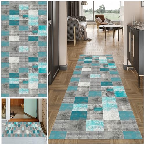 Teppich Läufer Flur Lang, 80 x 180 cm Waschbar Flur Läufer Teppich, Flurläufer, Lang Korridor Teppich Läufer, Teppichläufer Flur rutschfest Küchenteppich für Küche, Eingang, Wohnzimmer Schlafzimmer Teppich Läufer Flur Lang, 80 x 180 cm Waschbar Flur Läufer Teppich, Flurläufer, Lang Korridor Teppich Läufer, Teppichläufer Flur rutschfest Küchenteppich für Küche, Eingang, Wohnzimmer Schlafzimmer von MXOUAJ
