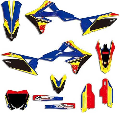 MXP Custom Motorcycle Graphics Custom Decal Kit Stickers Compatible with Suzuki RMZ 450 RMZ450 2018-2023 and 2019-2023 RMZ 250 RMZ250 von MXP