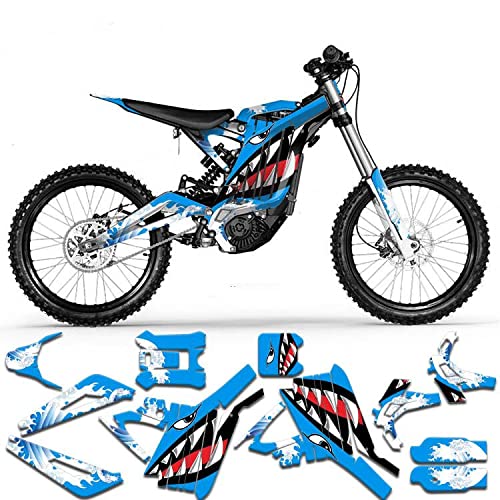 MXP Graphics Custom Decal Kit für Sur-Ron Light Bee X Light Bee S Off-Road Motorrad Dirt Bike (Blau, Light Bee S (KKE mit Stoßdämpfung)) von mxp
