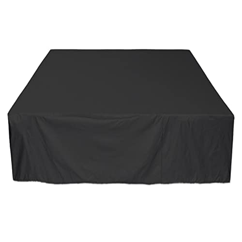 SPA Swi mming Pool Badewanne Staubschutz Garten Wasserdicht 244x244x90cm Schwarz von MXRGUMVI