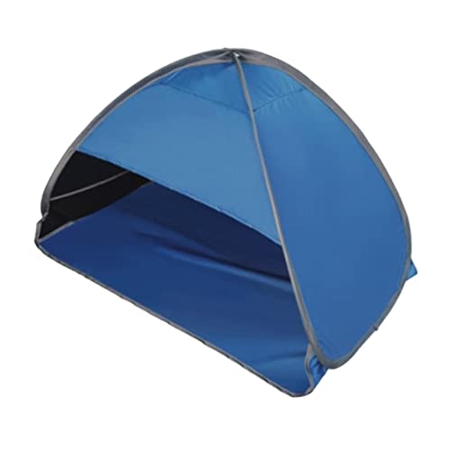 Strandzelt Garten Sonnendach Sichtschutz UV Schutz Schwarz Band Blau von MXRGUMVI