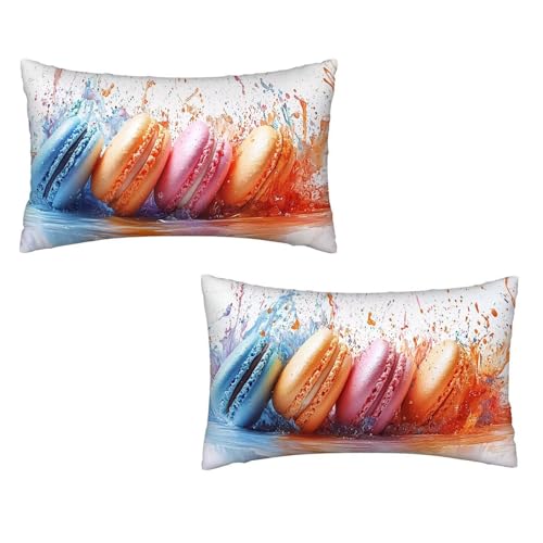 Kissenbezug 25x50 Bunt 2er Set Samt Kissenbezug Macarons Sofakissen Weiche Kissenhülle Quadratische Dekokissen Zierkissenbezug mit Unsichtbarem ReißVerschluss für Sofa Wohnzimmer Schlafzimmer A-23 Kissenbezug 25x50 Bunt 2er Set Samt Kissenbezug Macarons Sofakissen Weiche Kissenhülle Quadratische Dekokissen Zierkissenbezug mit Unsichtbarem ReißVerschluss für Sofa Wohnzimmer Schlafzimmer A-23 von MXRUOO