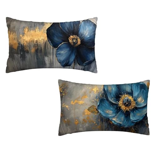 Kissenbezug 30x60 Blume 2er Set Samt Kissenbezug Anlage Sofakissen Weiche Kissenhülle Quadratische Dekokissen Zierkissenbezug mit Unsichtbarem ReißVerschluss für Sofa Wohnzimmer Schlafzimmer I-47 Kissenbezug 30x60 Blume 2er Set Samt Kissenbezug Anlage Sofakissen Weiche Kissenhülle Quadratische Dekokissen Zierkissenbezug mit Unsichtbarem ReißVerschluss für Sofa Wohnzimmer Schlafzimmer I-47 von MXRUOO