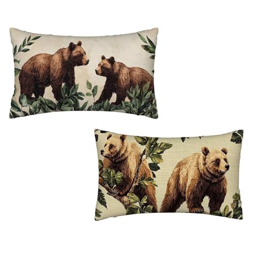 Kissenbezug 40x70 Beige 2er Set Samt Kissenbezug Tragen Sofakissen Weiche Kissenhülle Quadratische Dekokissen Zierkissenbezug mit Unsichtbarem ReißVerschluss für Sofa Wohnzimmer Schlafzimmer F-70 von MXRUOO