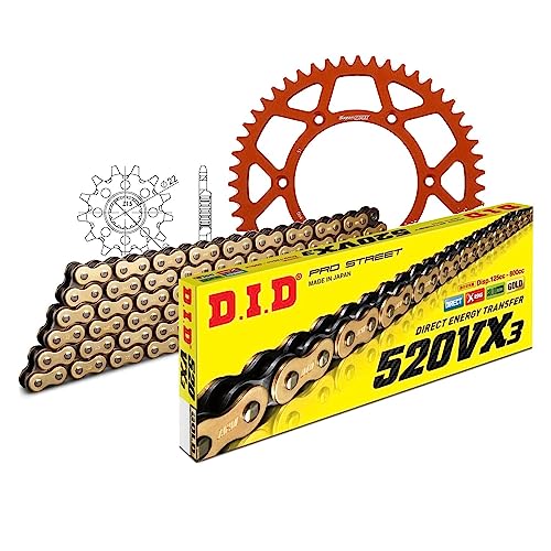 Kettensatz DID Alu 520VX3 / 118 Endlos orange für KTM SX-F, Husqvarna FC 250 ccm Bj. 2018-2020 Kettensatz DID Alu 520VX3 / 118 Endlos orange für KTM SX-F, Husqvarna FC 250 ccm Bj. 2018-2020 von MXT