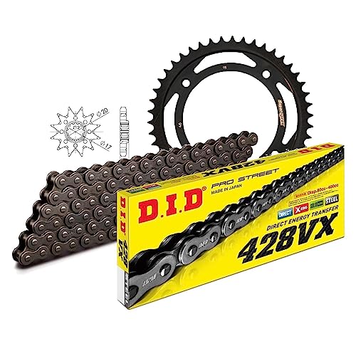 Kettensatz DID Stahl 428VX / 112 Nietschloss für KTM SX 65 ccm Bj. 2012-2015 Kettensatz DID Stahl 428VX / 112 Nietschloss für KTM SX 65 ccm Bj. 2012-2015 von MXT