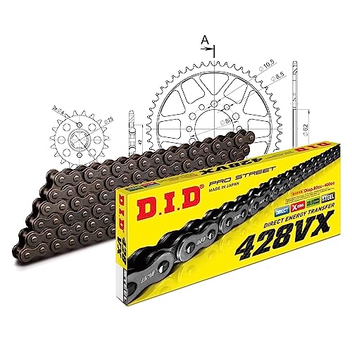 Kettensatz DID Stahl 428VX / 128 Nietschloss für Yamaha XT 350 ccm Bj. 1985-1996 Kettensatz DID Stahl 428VX / 128 Nietschloss für Yamaha XT 350 ccm Bj. 1985-1996 von MXT