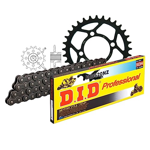 Kettensatz DID Stahl 520NZ / 72 Clipschloss für Aeon Cobra Overland 125/180 ccm Kettensatz DID Stahl 520NZ / 72 Clipschloss für Aeon Cobra Overland 125/180 ccm von MXT