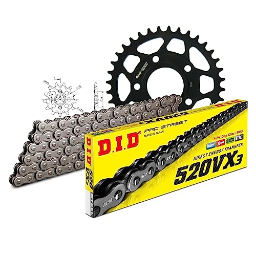 Kettensatz DID Stahl 520VX3 / 108 Clipschloss für Honda NSR R 125 ccm Bj. 1989-1993 Kettensatz DID Stahl 520VX3 / 108 Clipschloss für Honda NSR R 125 ccm Bj. 1989-1993 von MXT