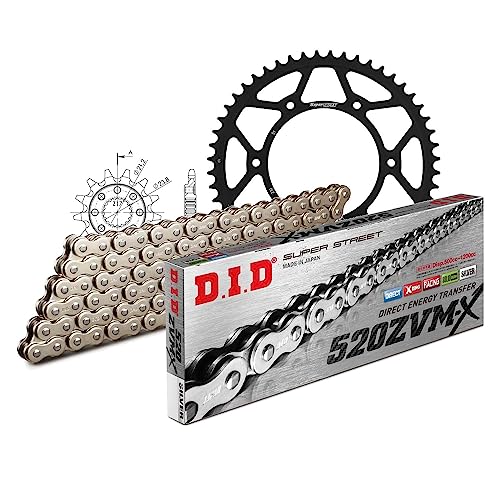 Kettensatz DID Stahl 520ZVM-X / 120 Nietschloss für Honda CRF X 450 ccm Bj. 2005-2017 Kettensatz DID Stahl 520ZVM-X / 120 Nietschloss für Honda CRF X 450 ccm Bj. 2005-2017 von MXT