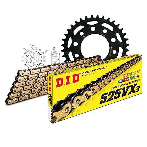 Kettensatz DID Stahl 525VX3 / 108 Clipschloss für Honda GB Clubman 500 ccm Bj. 1989-1990 Kettensatz DID Stahl 525VX3 / 108 Clipschloss für Honda GB Clubman 500 ccm Bj. 1989-1990 von MXT