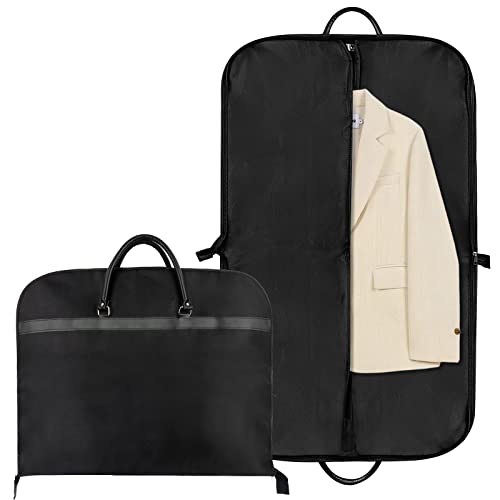 60 X 100 cm Kleidersack Anzug Kurz Schwarz Anzughülle Anzugtasche Herren Kleidersäcke für Anzüge Anzug Schutzhülle Garment Bag mit Reißverschluss Kleiderhülle Herren Reise von MXTIMWAN