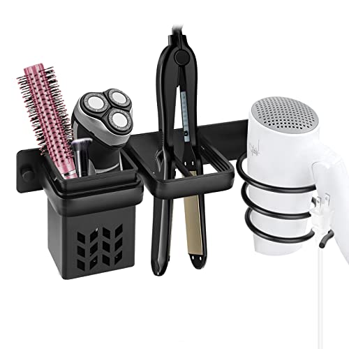MXTIMWAN Fönhalter Schwarz Föhnhalter Wand Föhn Halter und Glätteisen Fön Halterung für Haartrockner Halterung Haarbürsten Organizer für Badezimmer Hotel Wohnzimmer Barbershop | Schwarz MXTIMWAN Fönhalter Schwarz Föhnhalter Wand Föhn Halter und Glätteisen Fön Halterung für Haartrockner Halterung Haarbürsten Organizer für Badezimmer Hotel Wohnzimmer Barbershop | Schwarz von MXTIMWAN