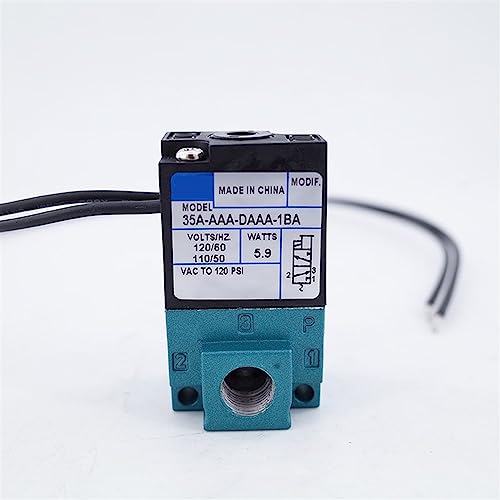 3-Wege-Hochfrequenz-Magnetventil 1/8 NPT 12 V 24 V 220 V 110 V 35A-AAA/ACA-DDBA/DDFA/DAAA/DDAA/DFFA-1BA Ventil for Abgabemaschine, 1 Stück(35A-AAA-DFBA-1BA) von MXXDMOPD