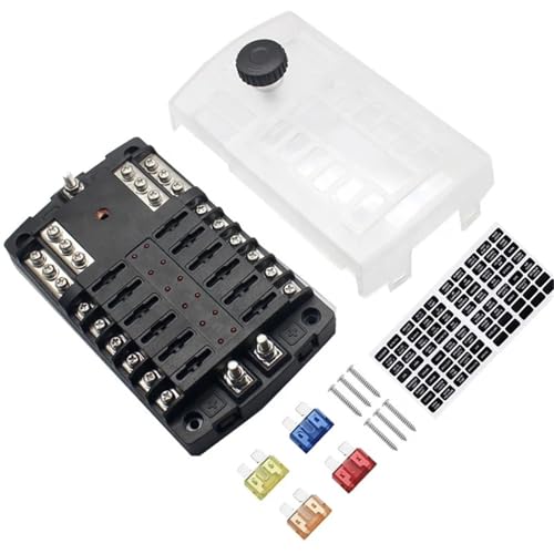 Fuse Box Holder For Car Boat With 6 Way 24 Way Blade Fuse Holder Block 12V 24V Power Panel Board Camper RV Accessories Fuse Box Holder For Car Boat With 6 Way 24 Way Blade Fuse Holder Block 12V 24V Power Panel Board Camper RV Accessories von MXXDMOPD