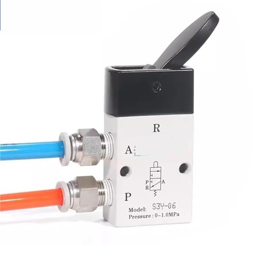 MXXDMOPD AirTAC Original Mechanical Valve S3Y-M5/S3Y-06/S3Y-08 Rocker Control Manual Valve Pneumatic Switch Valves(S3Y-06) von MXXDMOPD