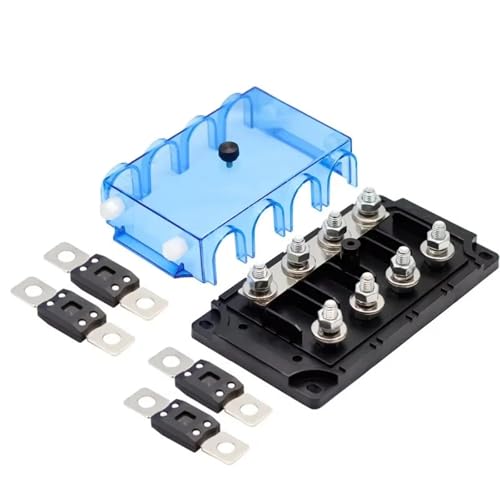Waterproof 6 Way Car Automotive Auto Down Bolt On Screw Type Fuse Box Block Holder(125A) von MXXDMOPD