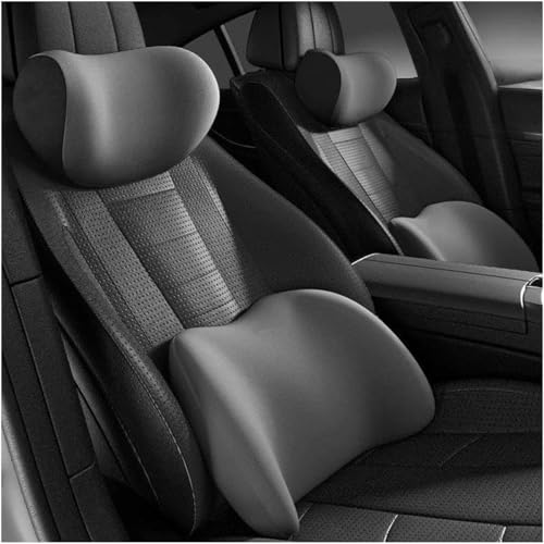 MXYUANHANG 2 Stück Auto Kopfstütze und Lendenkissen für BMW X3 IX3 X4 G01 G02 G08 2023-2024, Memory Foam lordosenstütze Auto Ergonomisches Lendenwirbelkissen,Grey MXYUANHANG 2 Stück Auto Kopfstütze und Lendenkissen für BMW X3 IX3 X4 G01 G02 G08 2023-2024, Memory Foam lordosenstütze Auto Ergonomisches Lendenwirbelkissen,Grey von MXYUANHANG
