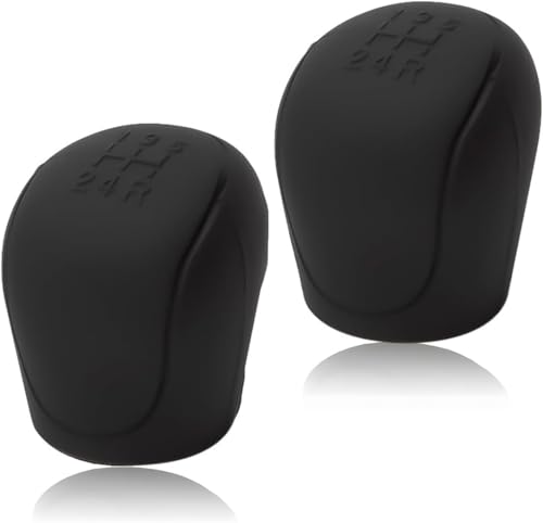 MXYUANHANG 2 Stück Auto Schaltknauf Cover für Dacia Sandero Stepway 3.GEN 2.Gen 2012-2021 2022 2023 2024 2025, Auto Schaltknauf schaltknauf Abdeckung Auto Schaltknauf Abdeckung von MXYUANHANG