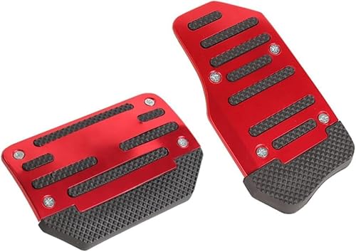 MXYUANHANG Auto Pedal Set für BMW X1 U11 Hybrid iX1 U11 EV 2022 2023 2024, Auto-Anti-Rutsch-Fußpedal Auto Pedale Abdeckung Aluminiumlegierung Gummi Pedal,Red-Automatic MXYUANHANG Auto Pedal Set für BMW X1 U11 Hybrid iX1 U11 EV 2022 2023 2024, Auto-Anti-Rutsch-Fußpedal Auto Pedale Abdeckung Aluminiumlegierung Gummi Pedal,Red-Automatic von MXYUANHANG