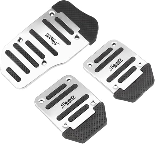 MXYUANHANG Auto Pedal Set für BMW X1 U11 Hybrid iX1 U11 EV 2022 2023 2024, Auto-Anti-Rutsch-Fußpedal Auto Pedale Abdeckung Aluminiumlegierung Gummi Pedal,Silver-Manual Transmission MXYUANHANG Auto Pedal Set für BMW X1 U11 Hybrid iX1 U11 EV 2022 2023 2024, Auto-Anti-Rutsch-Fußpedal Auto Pedale Abdeckung Aluminiumlegierung Gummi Pedal,Silver-Manual Transmission von MXYUANHANG