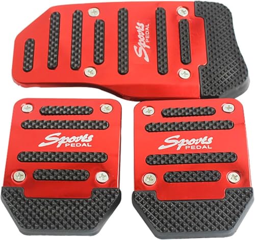 MXYUANHANG Auto Pedal Set für BMW X1 iX1 U11 2022 2023 2024, Auto-Anti-Rutsch-Fußpedal Auto Pedale Abdeckung Aluminiumlegierung Gummi Pedal,Red-Manual Transmission MXYUANHANG Auto Pedal Set für BMW X1 iX1 U11 2022 2023 2024, Auto-Anti-Rutsch-Fußpedal Auto Pedale Abdeckung Aluminiumlegierung Gummi Pedal,Red-Manual Transmission von MXYUANHANG