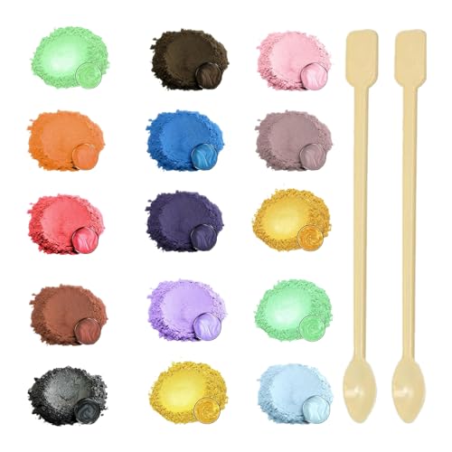 15 Farbe für Gießpulver 3g, Pigmente für Gießpulver, Kerzen Machen, Badebomben Selber Machen, Pigmentpulver für Seifenfarbe Kosmetischer 15Farbe Für gießpulver. 15 Farbe für Gießpulver 3g, Pigmente für Gießpulver, Kerzen Machen, Badebomben Selber Machen, Pigmentpulver für Seifenfarbe Kosmetischer 15Farbe Für gießpulver. von MXYZQDE