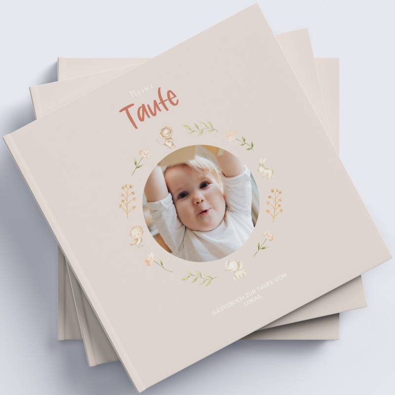 Gästebuch Taufe 'Sweet Animals' Gästebuch Taufe 'Sweet Animals' von MY FAM POSTER | Personalisierte Poster