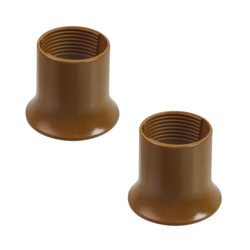 MY MIRONEY 2 Stück E27 Lampenfassung Lampenschirm Ring Braun Kunststoff Halteringe Lampenschirm Kragen Ringe Leuchte Teile mit 3,8 cm Gewindedurchmesser von MY MIRONEY