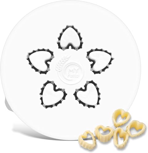 MY Pasta – Herz Rigati – Nudelmaschinen-Scheibenmatrizen | Advance Pasta-Scheibenmatrize für hausgemachte Pastamaschine, kompatibel mit Philips Pastamaschine Serie 7000 | Philips | Pastamaschine von MY Pasta