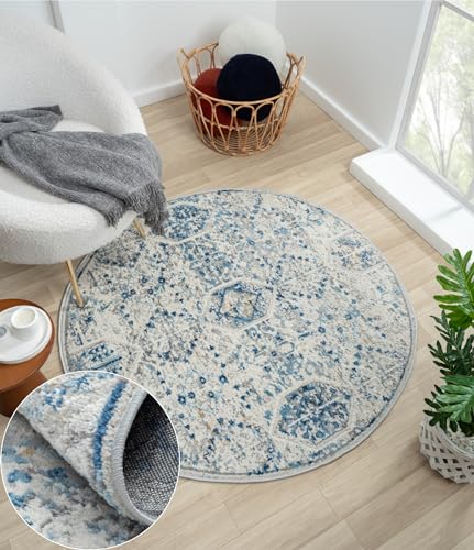 MY-RUG Teppich Ylva 2 rund Beige 120 x 120 cm Runder Esszimmerteppich in kurzflor, Badezimmerteppich in Beige Grau meliert für das Wohnzimmer MY-RUG Teppich Ylva 2 rund Beige 120 x 120 cm Runder Esszimmerteppich in kurzflor, Badezimmerteppich in Beige Grau meliert für das Wohnzimmer von MY-RUG