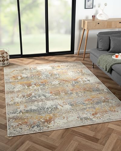 MY-RUG Wohnzimmerteppich Anjali II rechteckig blau bunt 170 x 240 cm Esszimmerteppich im Boho Style, Skandinavischer flach gewebt Vintage Teppich, Orient mit Muster von MY-RUG