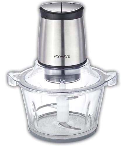 MYWAVE 8436587300264 MWPC-MIN Mini-Zerkleinerer, Stainless Steel, grau von MY WAVE