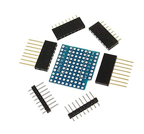 MYAMIA 10Pcs Wemos Protoboard-Schild Für Wemos D1 Mini Doppelseitige Perf-Platine Kompatibel von MYAMIA