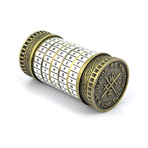 MYAMIA Retro Da Vinci Code Locker 5-Stellige Cryptex Valentinstag Romantische Geschenkdekorationen Kammerflucht - Bronzefärbig von MYAMIA