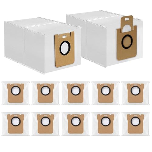 12 Stück Staubbeutel Kompatibel mit Dreáme D10 Plus, D10s Plus, Z10 Pro und L10 Plus Staubsauger,3L Ersatzstaubbeutel,3-Liter-Ersatzbeutel mit hoher Kapazität (12er-Pack) von MYAYD