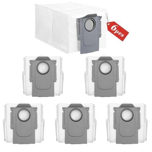6 Stück Staubsaugerbeutel für roborock P10 / Q Revo Roboter Staubsauger,Große Kapazität Staubsaugerbeutel Einmalige Ersatzteile von MYAYD