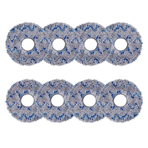 8er-Pack Wischtücher Zubehör für Ecovacs Deebot X1 Omni / X1 e Omni / T20 Omni Staubsauger,Starke Fleckenentfernungstücher Stoffpads aus Premium-Mikrofaser;Waschbar & Wiederverwendbar von MYAYD