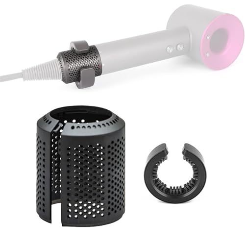 MYAYD Verbesserter Haartrocknerfilter, Ersatz für Dysòn Supersonic HD15 HD01 HD03 HD07 HD08 Modellen,Reparaturzubehör mit 1 Staubschutzhülle und 1 Reinigungsnetz (Schwarz) von MYAYD