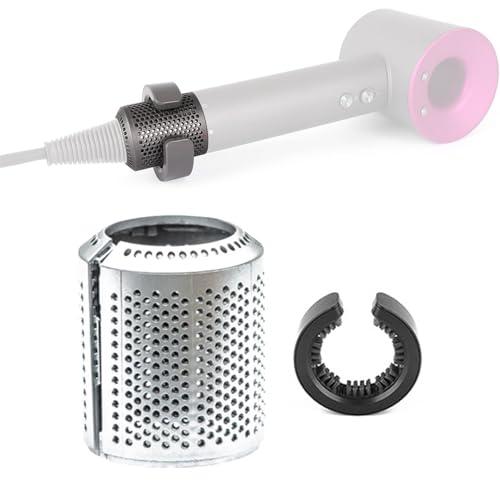 MYAYD Verbesserter Haartrocknerfilter, Ersatz für Dysòn Supersonic HD15 HD01 HD03 HD07 HD08 Modellen,Reparaturzubehör mit 1 Staubschutzhülle und 1 Reinigungsnetz (Silber) von MYAYD
