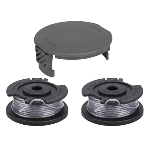 Rasentrimmer Spule,Drahtspulen mit Trimmerdraht Bosch EasyGrassCut 18-230 Rasentrimmer, Rasentrimmer Spulen Fadenschneider (2 Spulen + 1 Kappe) von MYAYD
