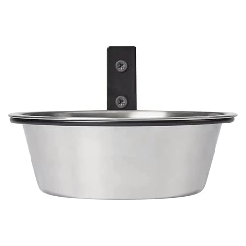 Wand Montierter Erhöhter Hundenapf, Höhenverstellbarer Hundenapf Aus Edelstahl Für Mittelgroße Und Große Hunde,Verschleißfester Wandmontierter Hundenapf Kätzchen-Wassernapf mit Halterung, Schüssel (M) von MYAYD