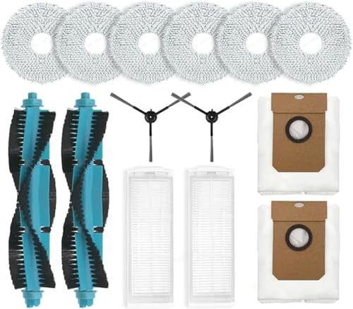 Zubehör für Cecotec Conga 11090 Spin Revolution Roboterstaubsauger,Ersatz-Seitenrollenbürste,HEPA-Filter,Wischtuch für Conga 11090 Enthalt 2 Hauptbürste,2 Filter,2 Seitenbürste,2 Staubbeutel,6 Mopp von MYAYD