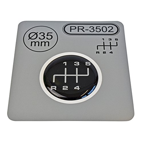 1x Schalthebel Aufkleber Durchmesser = 35 mm 5-Gang Schaltknauf Emblem Silikon Sticker | Schema 2 1x Schalthebel Aufkleber Durchmesser = 35 mm 5-Gang Schaltknauf Emblem Silikon Sticker | Schema 2 von MYBA-S