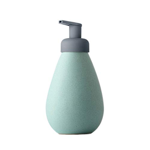 MYBA Seifenspender 700ml Keramik-Seifenspender kann mit Flüssigschalen Seifenspender Shampoo for Waschtisch im Bad Aufsatz- Kitchen Sink gefüllt Werden Spülmittelspender (Color : Green) von MYBA